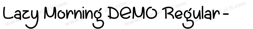 Lazy Morning DEMO Regular字体转换